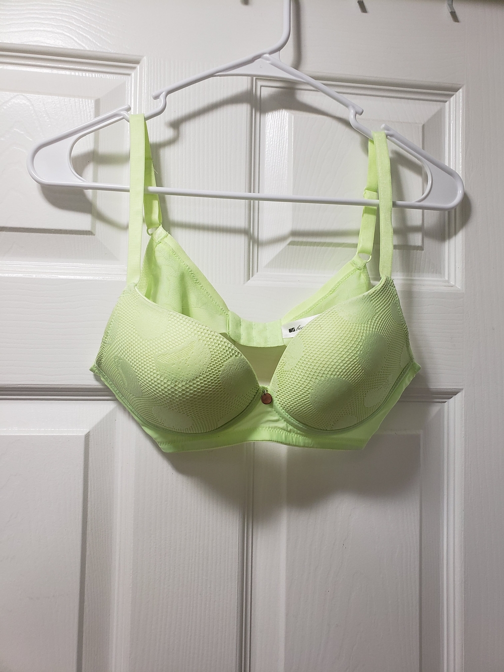 Light Lime Support Bra with Molded Cups - Women Intimates & Sleepwear